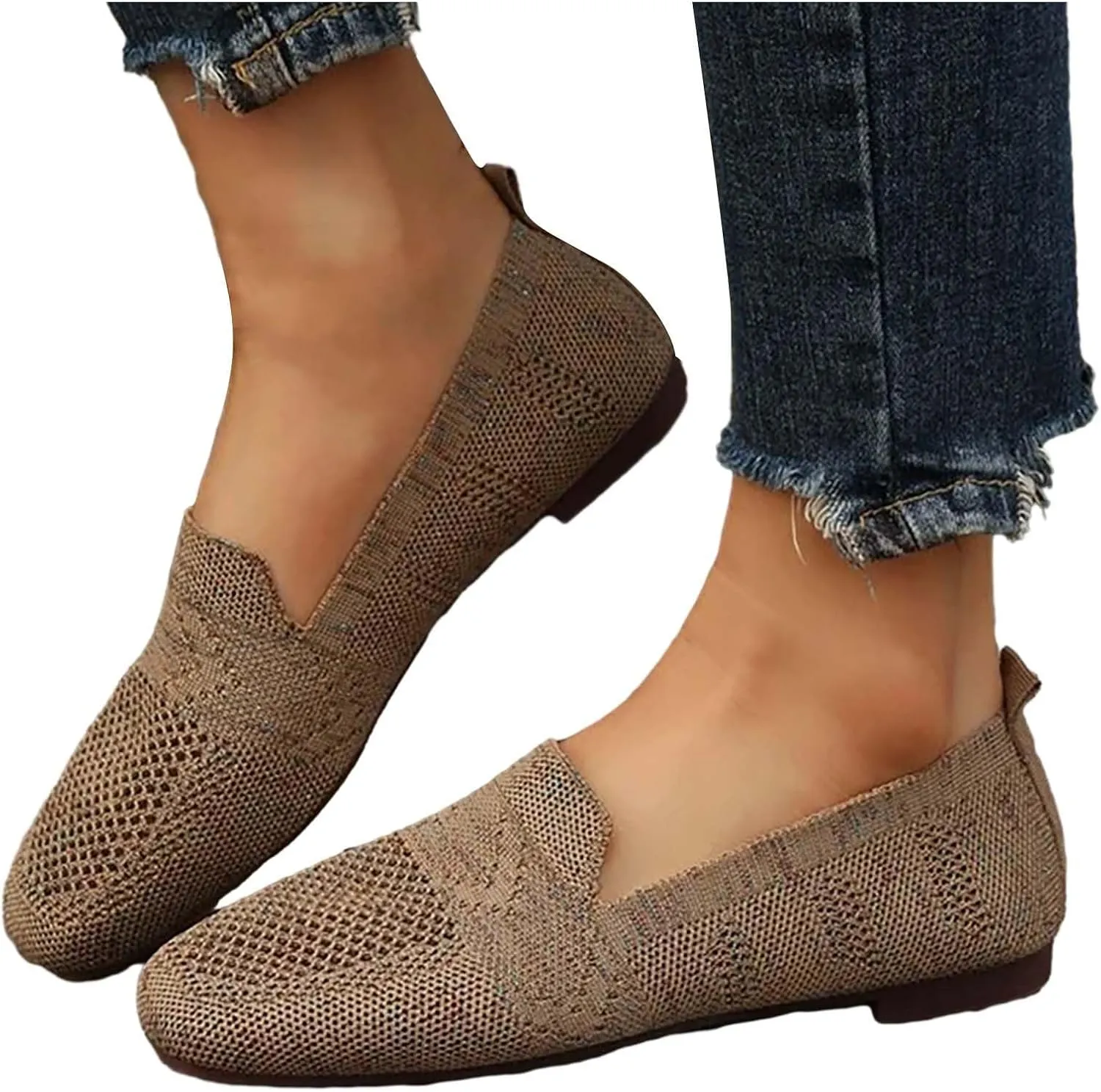 Mens Shoes Slip On Platform Sneakers for Women Women Loafers Shoes Casual Fashion Closed Head Christmas Dress Shoes for Women Slip on Non Slip Low Top Casual