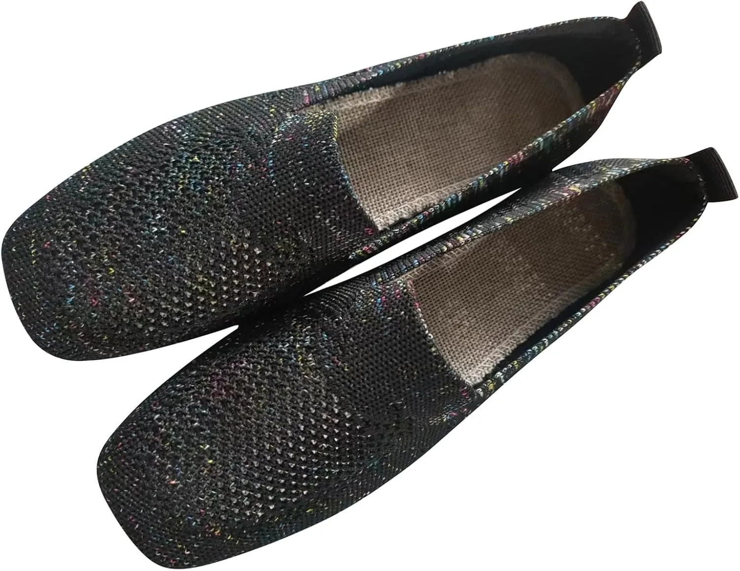 Mens Shoes Slip On Platform Sneakers for Women Women Loafers Shoes Casual Fashion Closed Head Christmas Dress Shoes for Women Slip on Non Slip Low Top Casual
