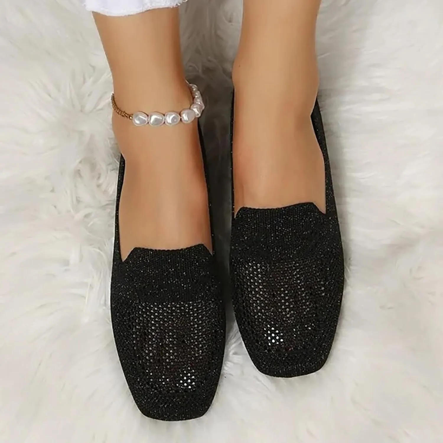 Mens Shoes Slip On Platform Sneakers for Women Women Loafers Shoes Casual Fashion Closed Head Christmas Dress Shoes for Women Slip on Non Slip Low Top Casual