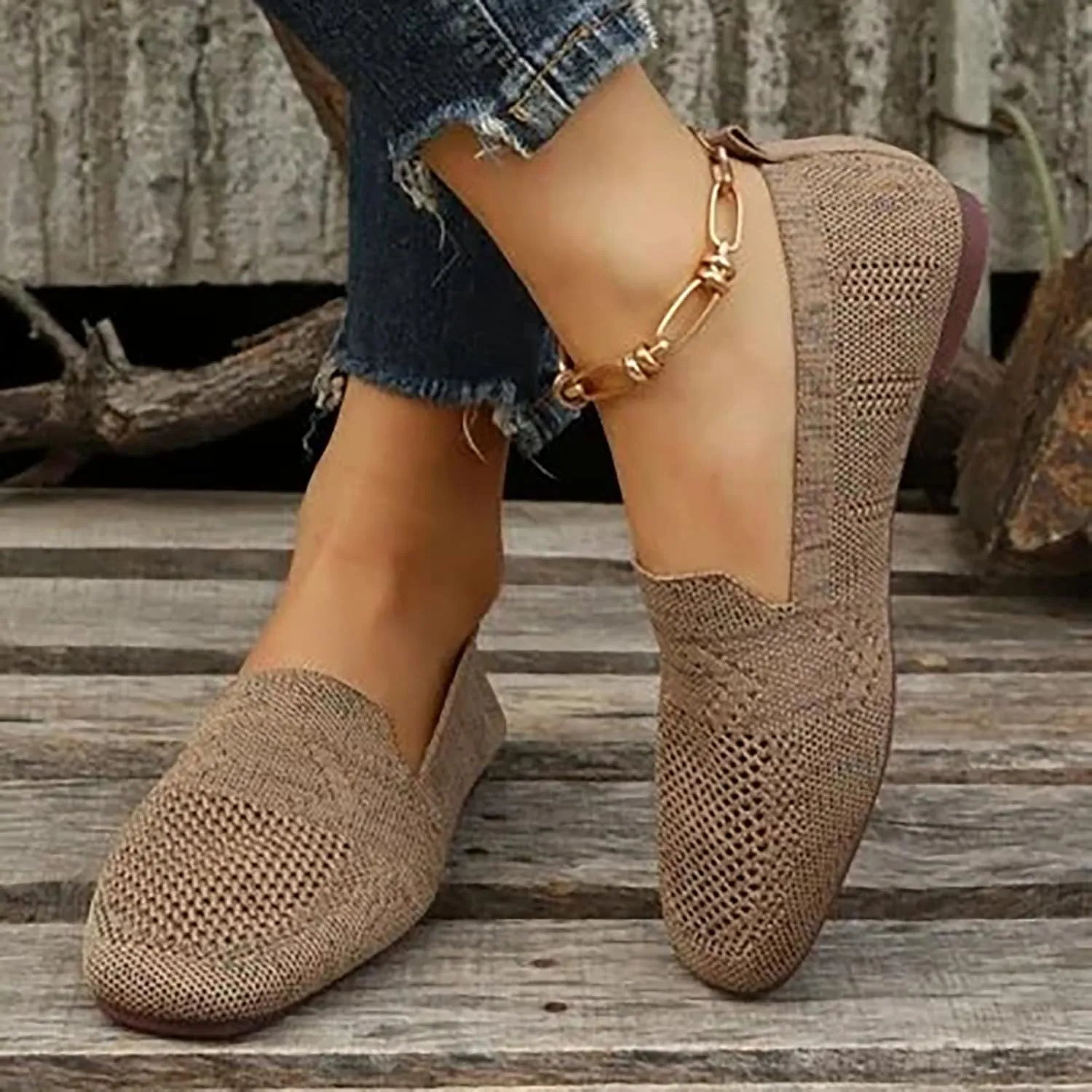 Mens Shoes Slip On Platform Sneakers for Women Women Loafers Shoes Casual Fashion Closed Head Christmas Dress Shoes for Women Slip on Non Slip Low Top Casual