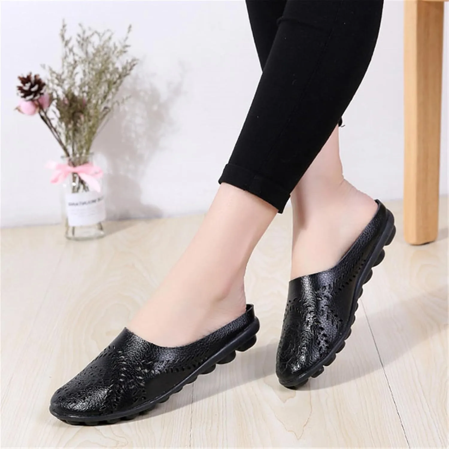 Mens Shoes Slip On Womens Slip On Sneakers Wide Width Loafers for Women Wide Comfy Soft Cover Heel Christmas Tennis Shoes for Women Wide Toe Box Trendy Casual