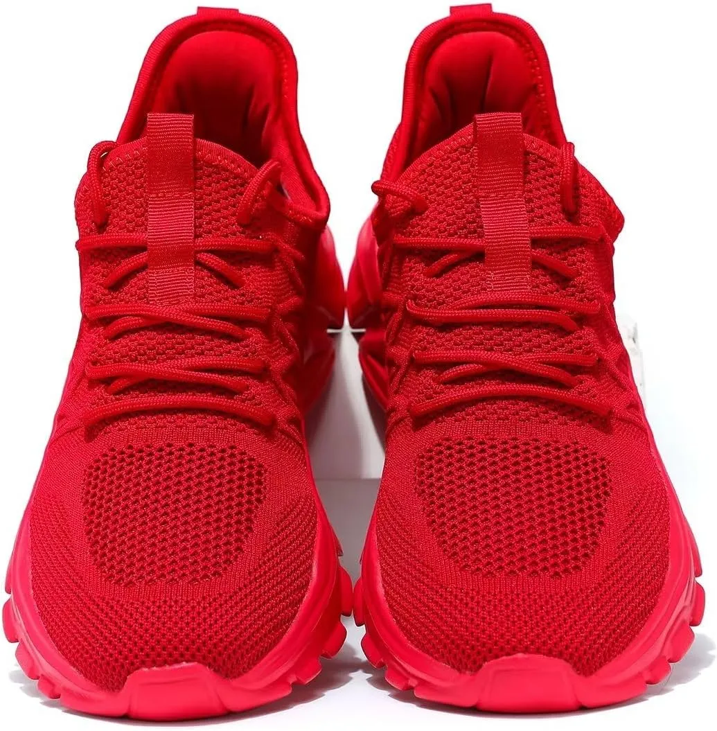 Mens Slip On Running Shoes Athletic Walking Trainers Lightweight Breathable Mesh Tennis Sneakers