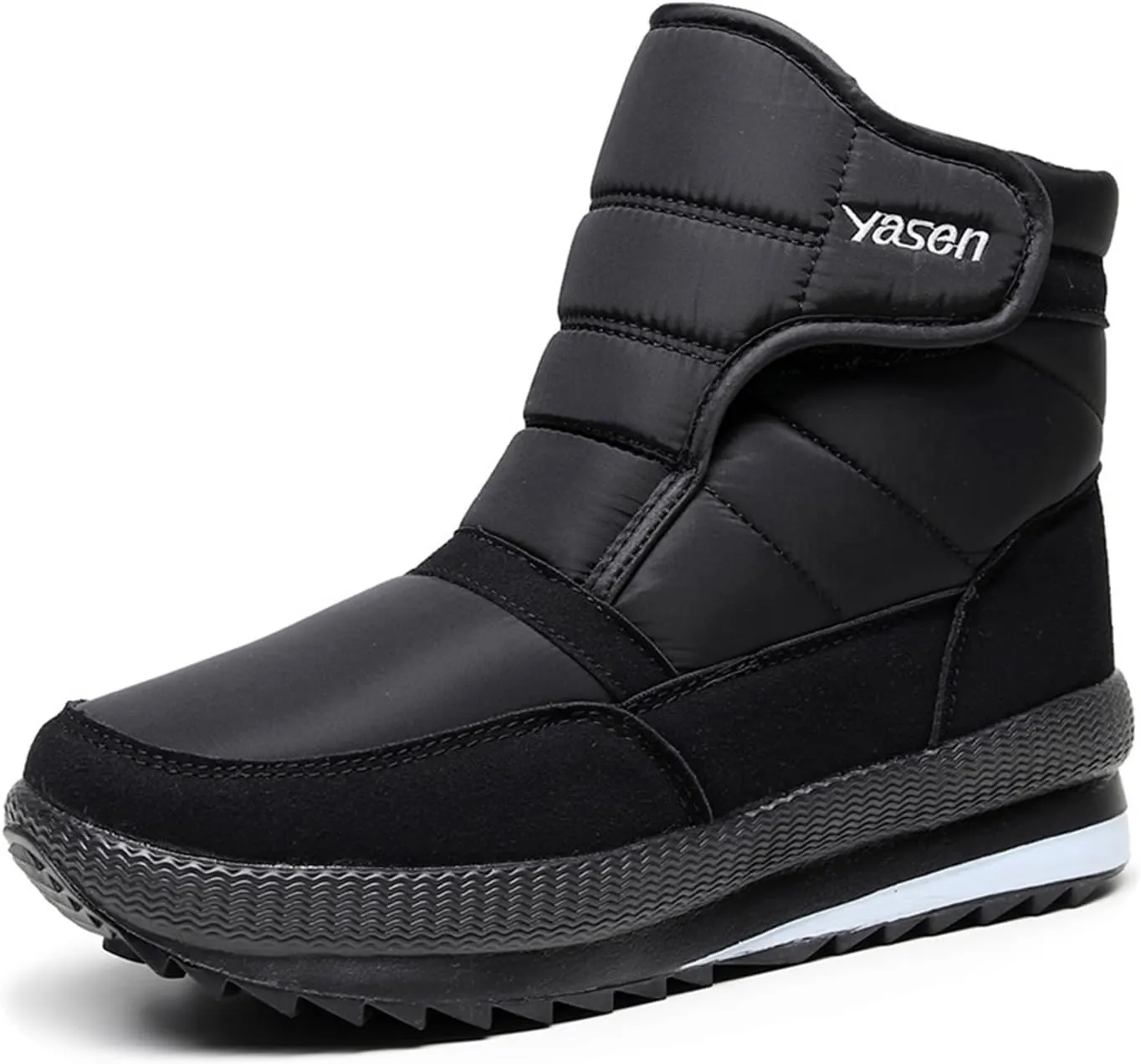 Mens Snow Boots Waterproof Insulated,Outdoor High Top Cold-Weather Hiking Men's Winter Boots,Lightweight Soft Warm Fur Lined Boots,Slip Resistant