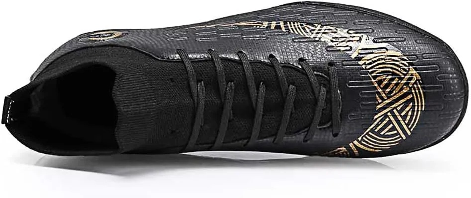 Mens Soccer Cleats Football Boots High-Top Outdoor/Indoor Training Athletic Sneaker