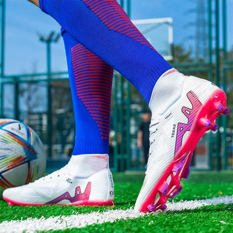 Men's Soccer Cleats Lightweight Football Cleats Professional Training High-top Soccer Shoes