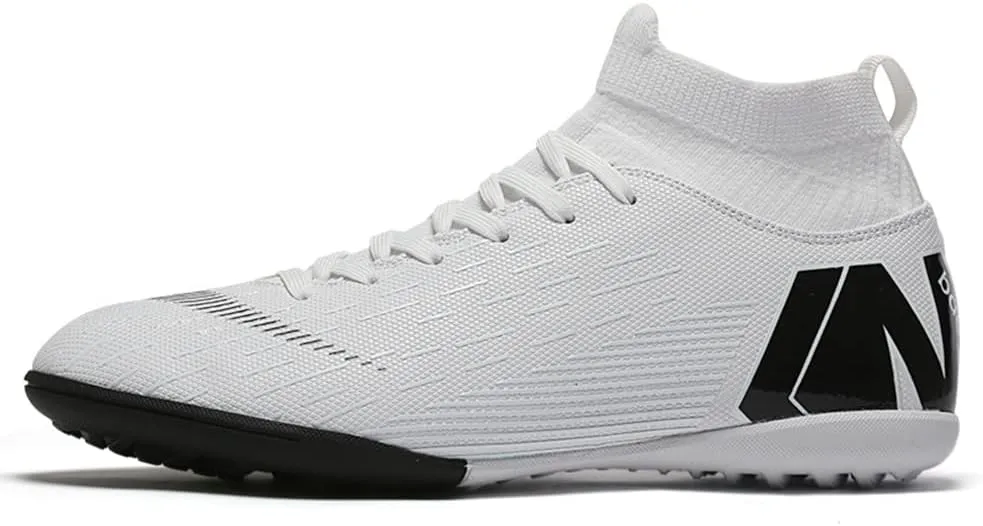 Men's Soccer Cleats Shoes Turf Indoor Football Cleats High Top Breathable Soccer Shoes Outdoor Training TF/AG