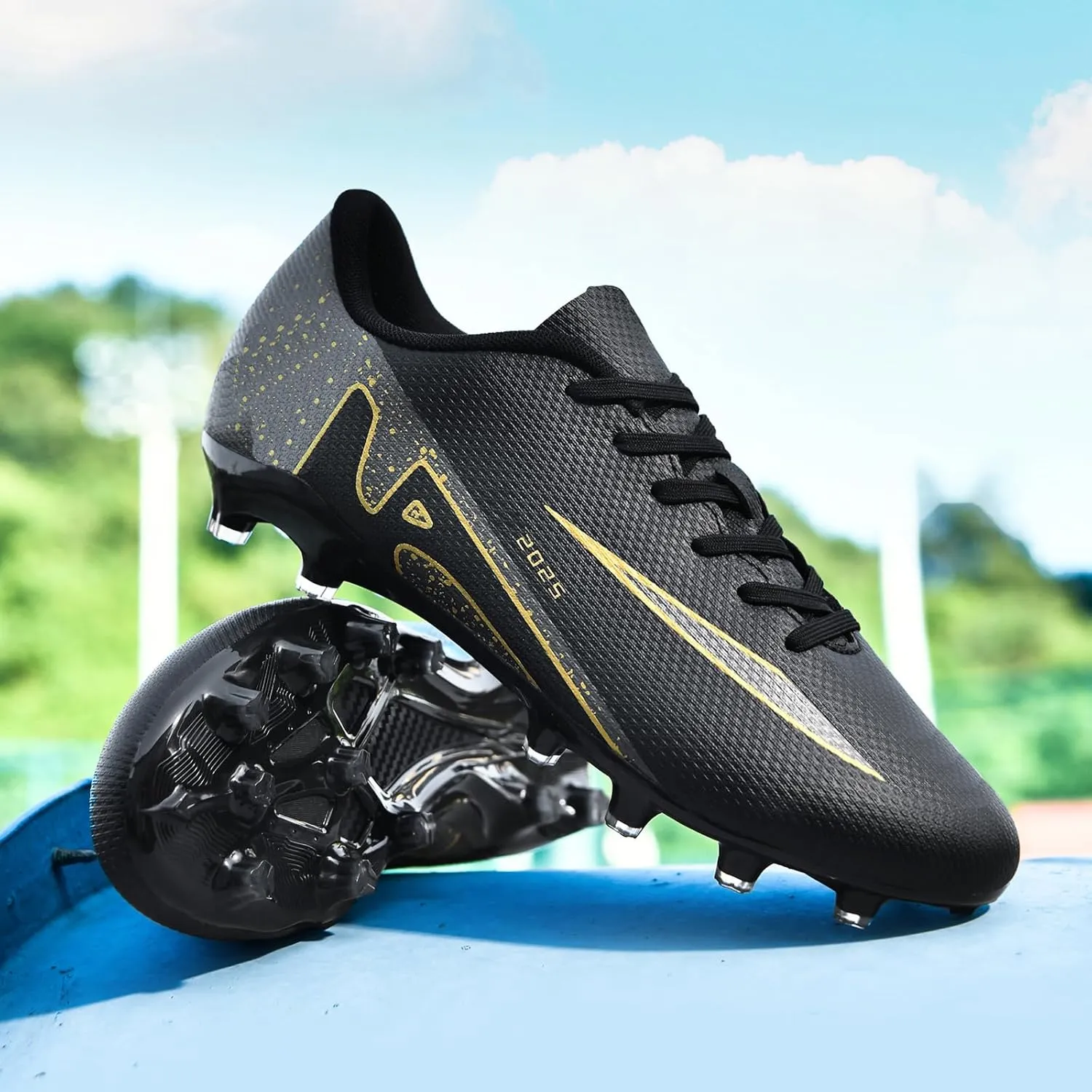 Mens Soccer Cleats Womens Indoor Soccer Shoes Wide Baseball Turf Shoes Adult Youth Rugby Shoes Big Boys Small Spikes AG TF Football Boots