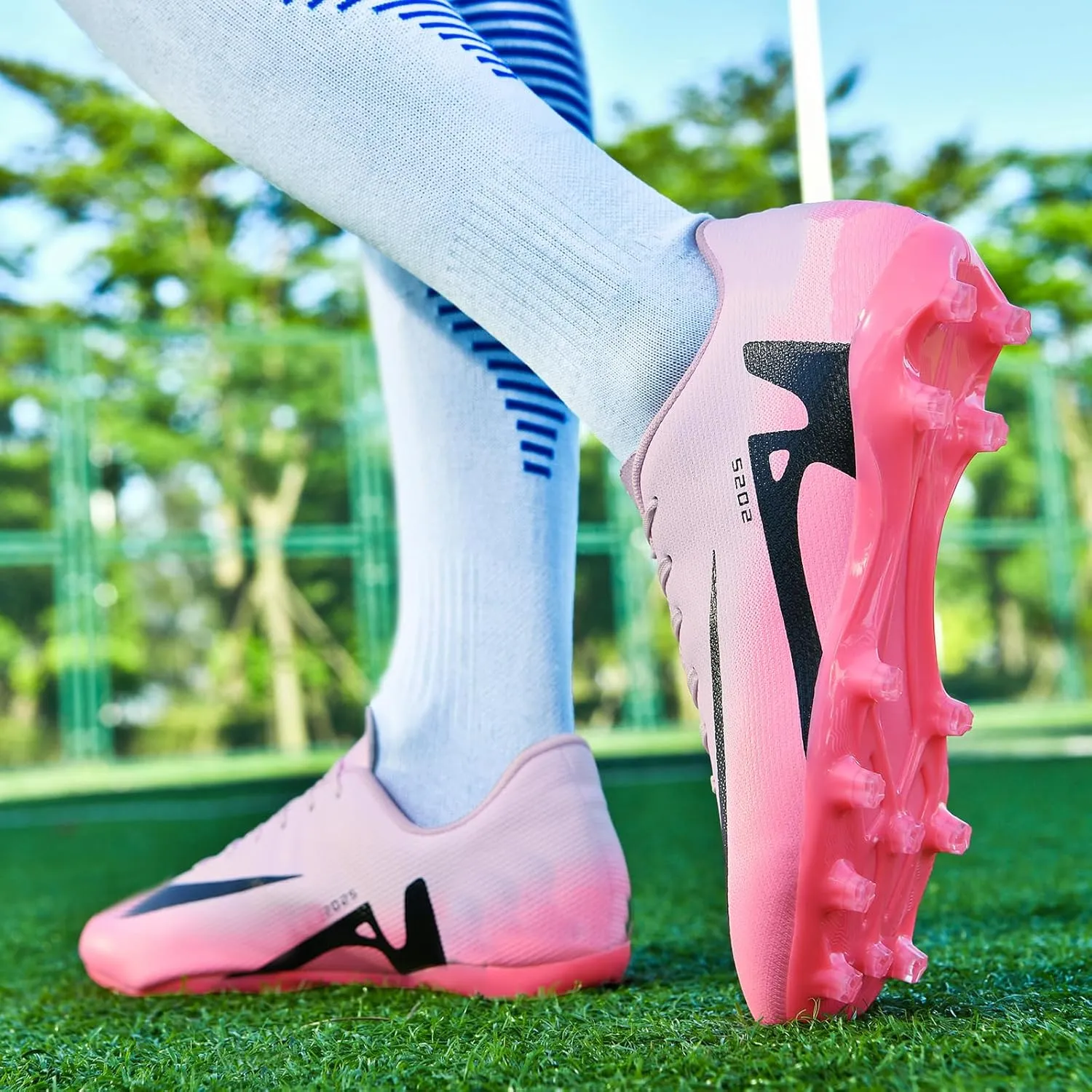 Mens Soccer Cleats Womens Indoor Soccer Shoes Wide Baseball Turf Shoes Adult Youth Rugby Shoes Big Boys Small Spikes AG TF Football Boots