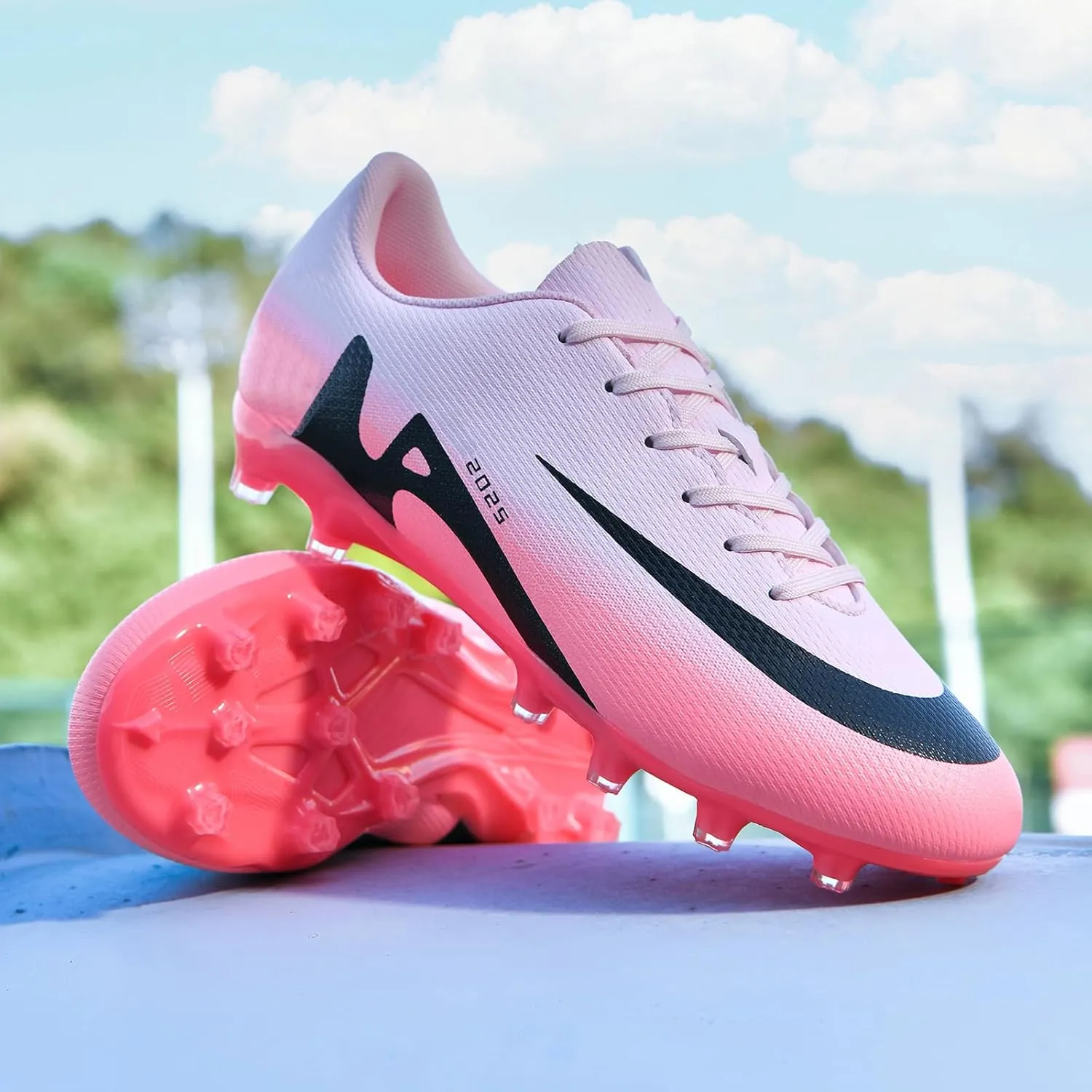 Mens Soccer Cleats Womens Indoor Soccer Shoes Wide Baseball Turf Shoes Adult Youth Rugby Shoes Big Boys Small Spikes AG TF Football Boots