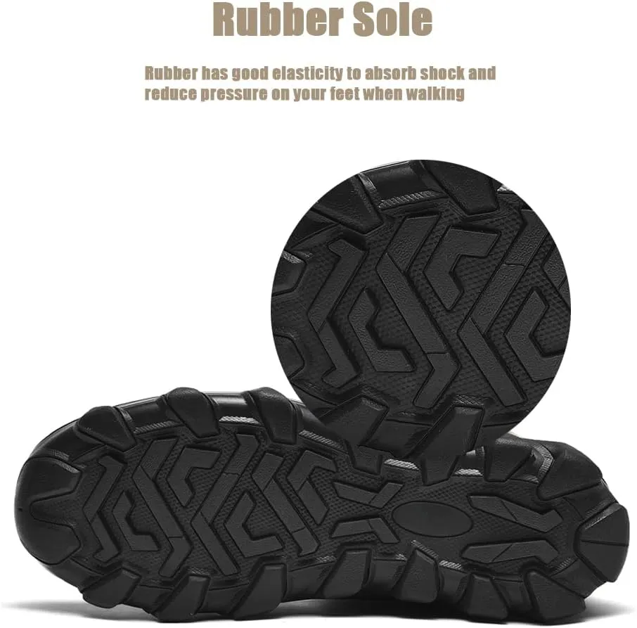 Men's Warm Snow Boots for Trekking: Comfort Winter Hiking Boots for Outdoor - Non Slip Cold Weather Shoes for Male