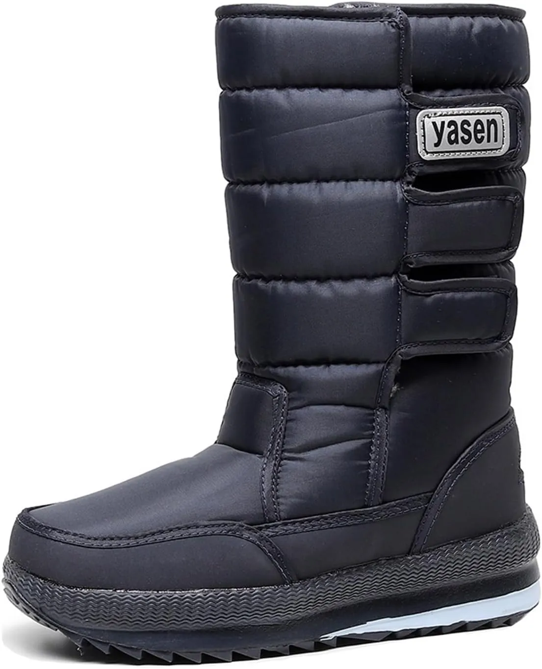 Mens Winter Boots Waterproof Insulated,High Top Comfortable Cold-Weather Snow Boots for Men,Hiking Warm Platform Snow Boots,Slip Resistant