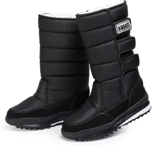 Mens Winter Boots Waterproof Insulated,High Top Comfortable Cold-Weather Snow Boots for Men,Hiking Warm Platform Snow Boots,Slip Resistant