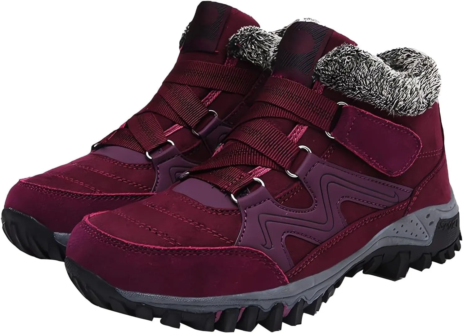 Men's Work Boots Composite Toe Hiking Sneakers Ankle Booties Womens Safety Toe Shoes Soft Toe Slip On Platform Shoes Lightweight Comfortable Hike Grounded Footwear