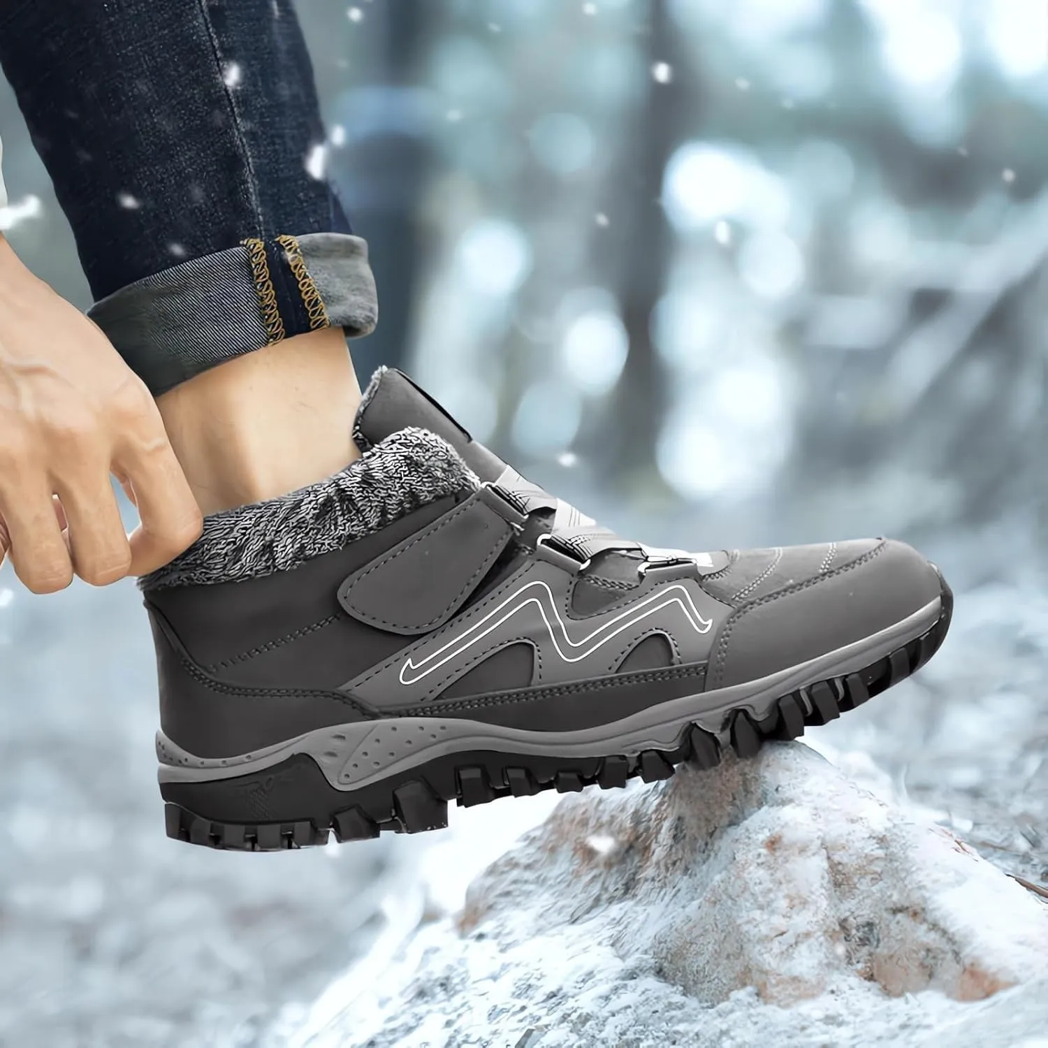 Men's Work Boots Composite Toe Hiking Sneakers Ankle Booties Womens Safety Toe Shoes Soft Toe Slip On Platform Shoes Lightweight Comfortable Hike Grounded Footwear