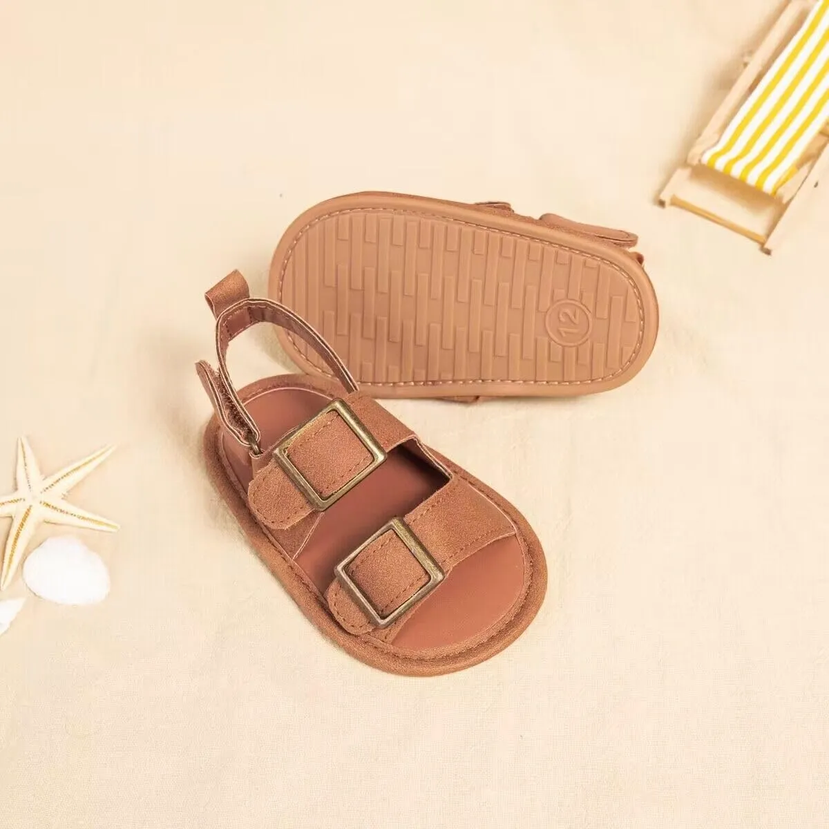 Miamooi Infant Baby Boys Girls Summer Beach Sandals Non Slip Soft Rubber Sole Toddler Outdoor Closed-Toe First Walker Shoes