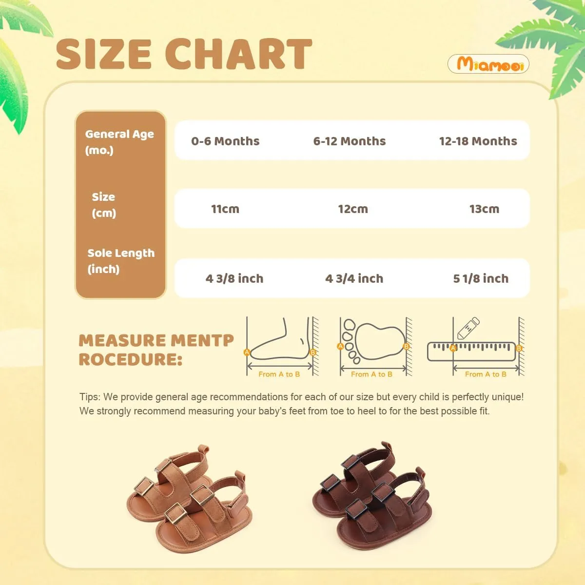 Miamooi Infant Baby Boys Girls Summer Beach Sandals Non Slip Soft Rubber Sole Toddler Outdoor Closed-Toe First Walker Shoes
