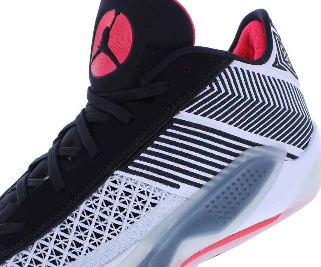 NIKE Air Jordan XXXVIII FIBA Basketball Shoes (FN7481-100, White/Pure Platinum/Metallic Gold)