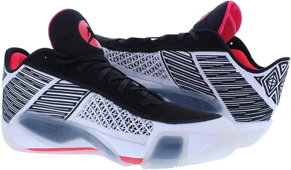NIKE Air Jordan XXXVIII FIBA Basketball Shoes (FN7481-100, White/Pure Platinum/Metallic Gold)