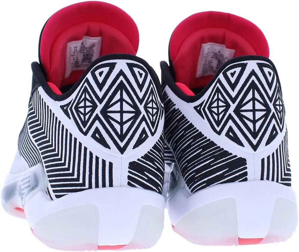 NIKE Air Jordan XXXVIII FIBA Basketball Shoes (FN7481-100, White/Pure Platinum/Metallic Gold)