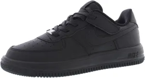 Nike Force 1 Low EasyOn Little Kids' Shoes (FN0237-001, Black/Black/Black) Size 10