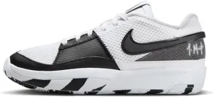 Nike Ja 1 Big Kids' Basketball Shoes (DX2294-102, White/Black-White) Size 1.5