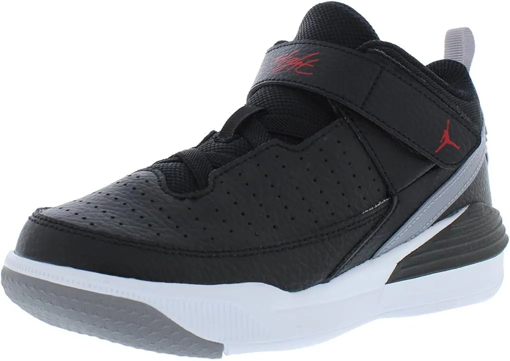 Nike Jordan Max Aura 5 PS Boys Shoes Size 11, Color: Black/University Red/White