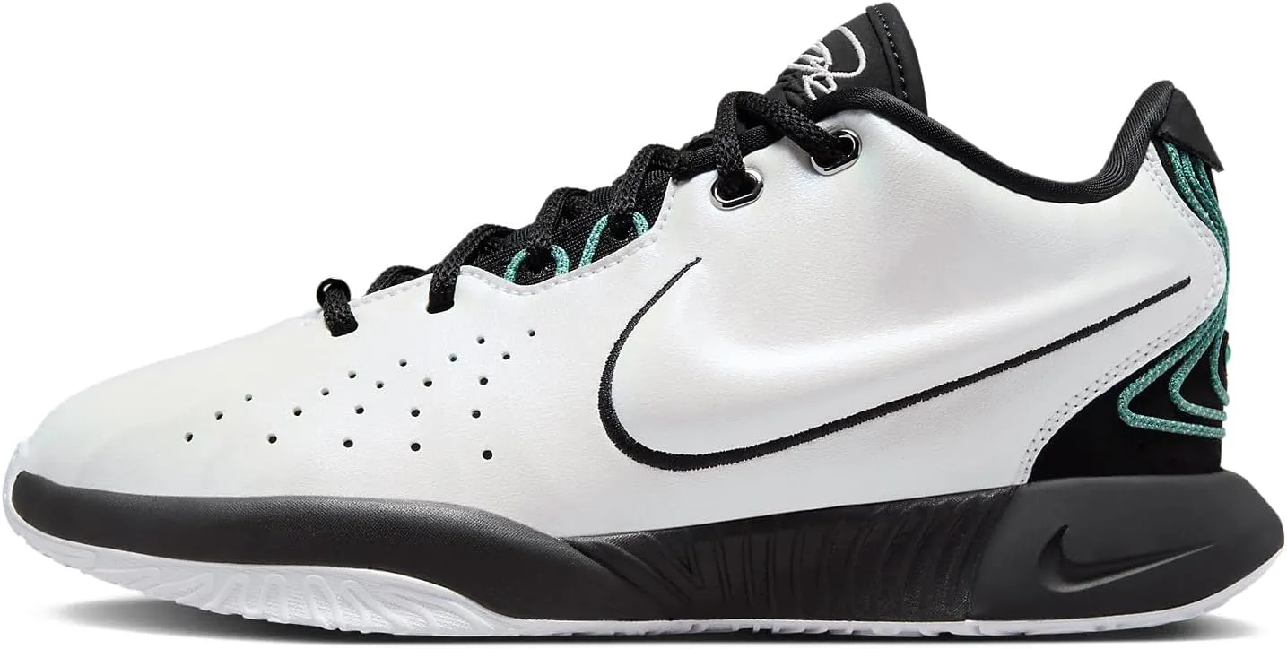 NIKE Lebron XXI Conchiolin Big Kids' Basketball Shoes (FZ7189-100, White/Bicoastal/Photon Dust/Black) Size 5.5