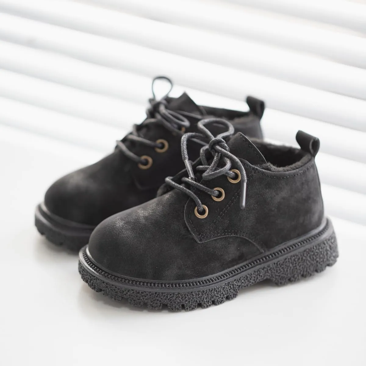 Oamico Toddler Boys Girls Hiking Boots Little Kid Work Boots Outdoor Non Slip Lace Up Winter Snow Ankle Boots
