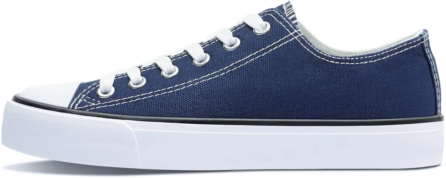 Obtaom Unisex Canvas Shoes Low Top Fashion Sneakers Slip on Walking Shoe