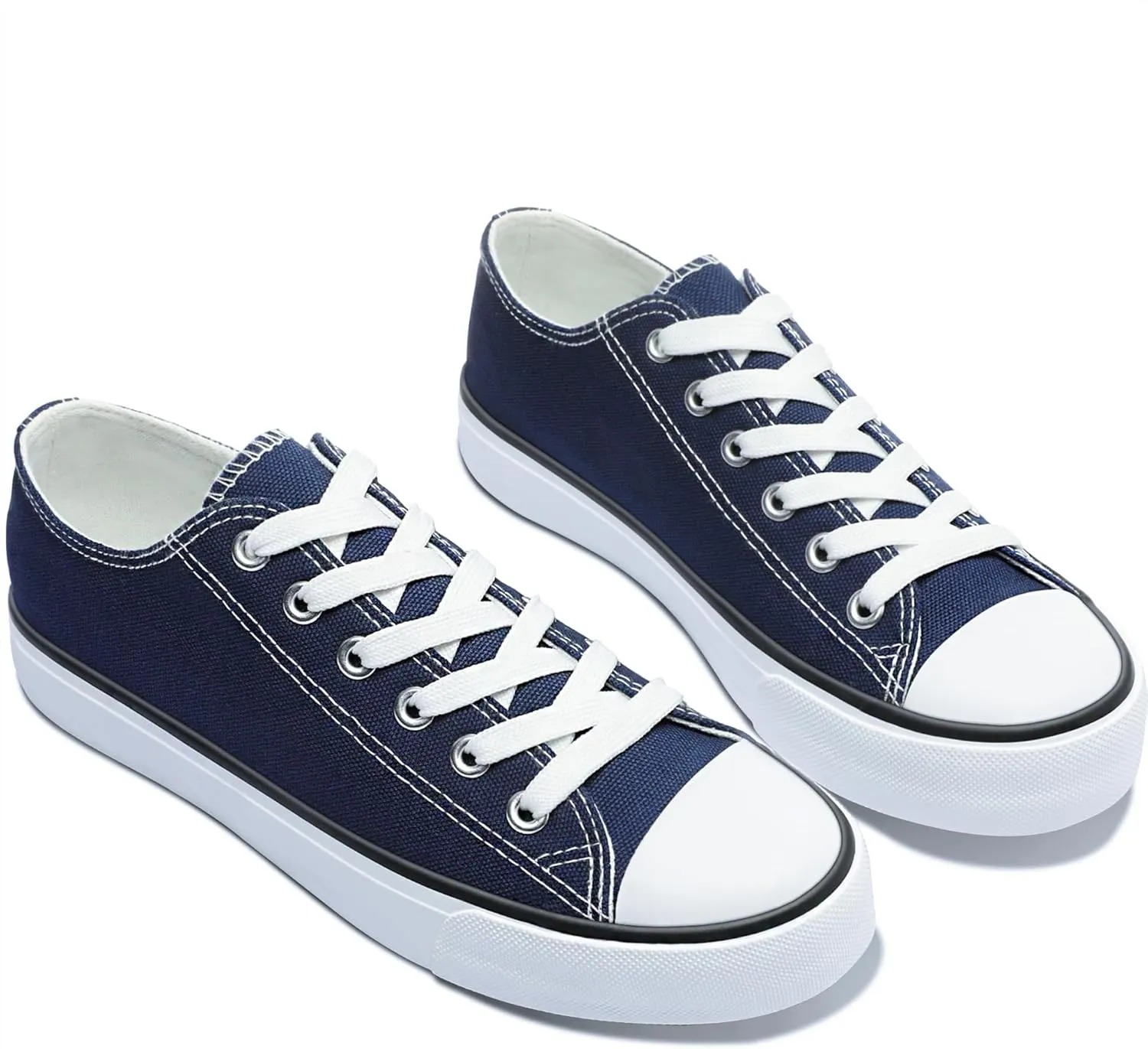 Obtaom Unisex Canvas Shoes Low Top Fashion Sneakers Slip on Walking Shoe