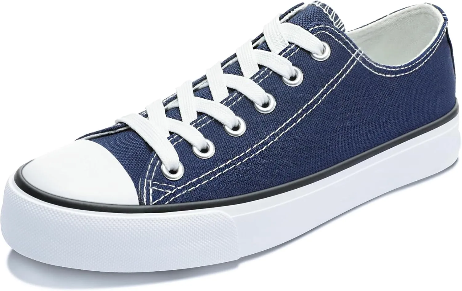Obtaom Unisex Canvas Shoes Low Top Fashion Sneakers Slip on Walking Shoe
