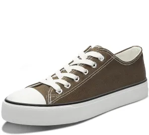 Obtaom Women’s Canvas Shoes Low Top Fashion Sneakers Slip on Walking Shoe