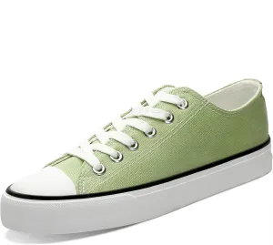 Obtaom Women’s Canvas Shoes Low Top Fashion Sneakers Slip on Walking Shoe