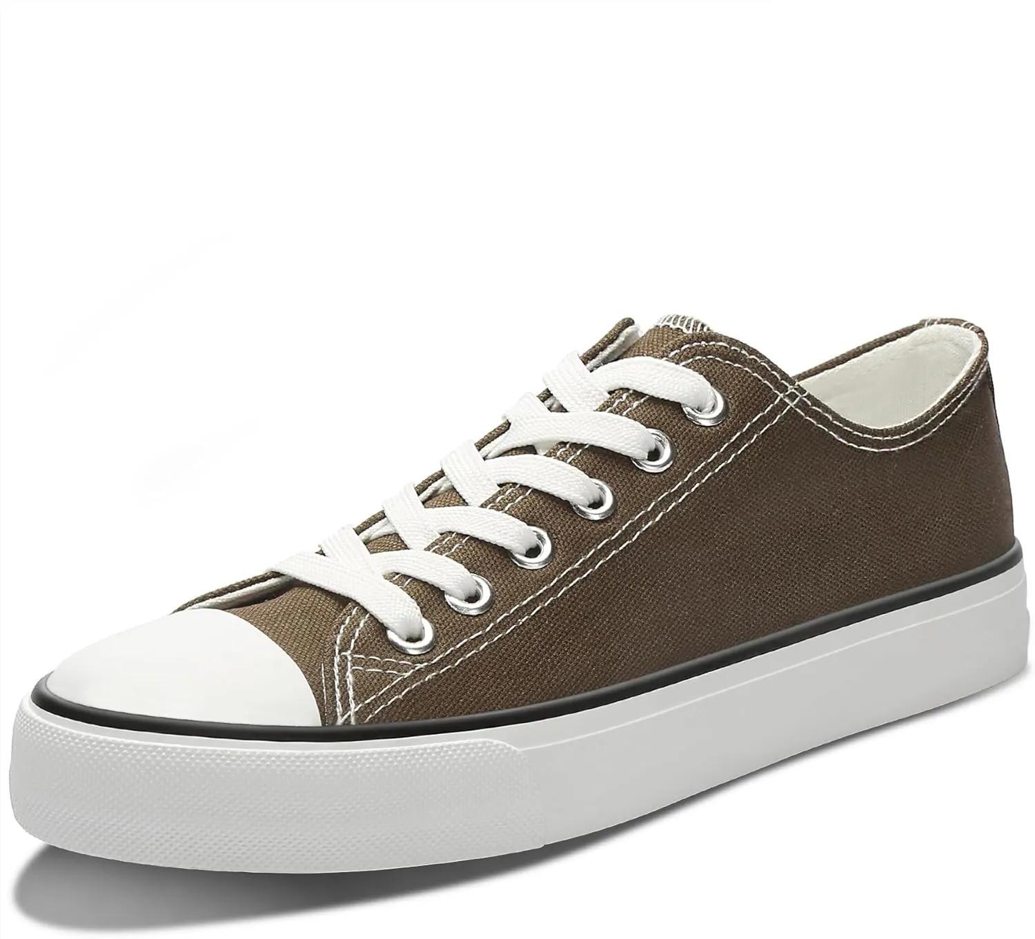 Obtaom Women’s Canvas Shoes Low Top Fashion Sneakers Slip on Walking Shoe