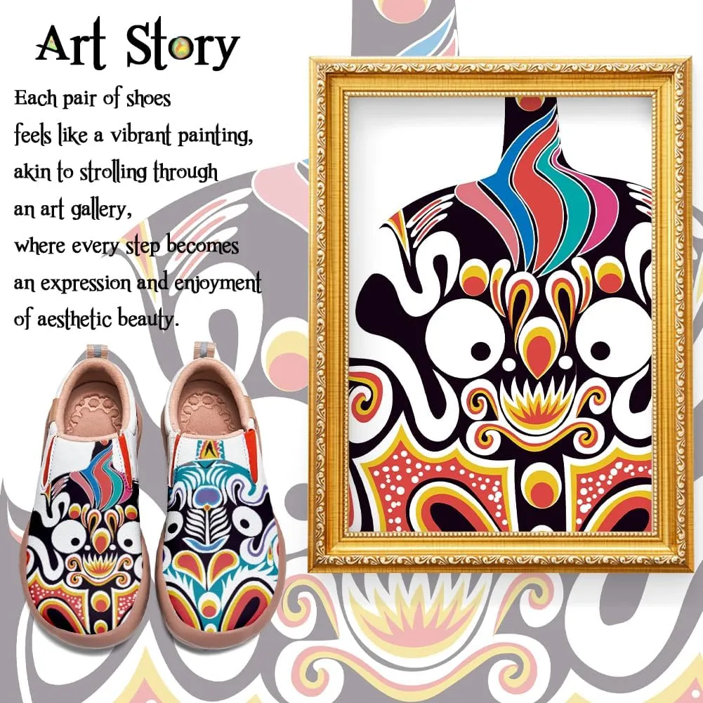 Onehorse Kid's Casual Slip-on Loafers Boys Girls Walking Shoes Funny Painted Travel Fashion Sneakers