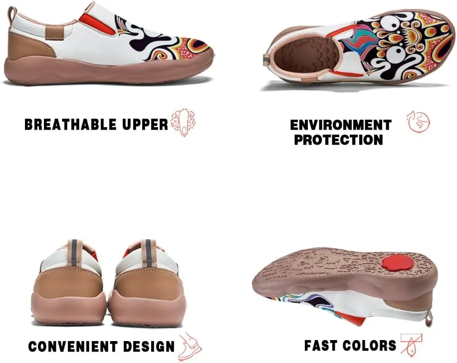 Onehorse Kid's Casual Slip-on Loafers Boys Girls Walking Shoes Funny Painted Travel Fashion Sneakers