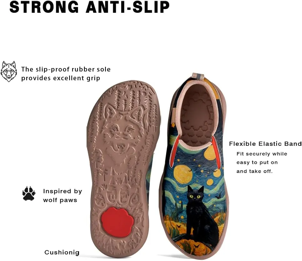 Onehorse Kids Halloween Painted Shoes for Boys Girls Loafers Slip-On House School Sneakers Walking Casual Travel
