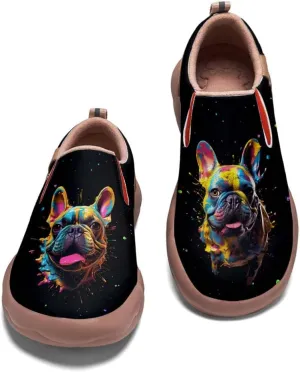 Onehorse Kids Slip On Sneakers Boy Girl Walking Casual Loafers Animal Splatter Art Painted Travel Holiday Shoes(Big Kid/Little Kid/Toddler)