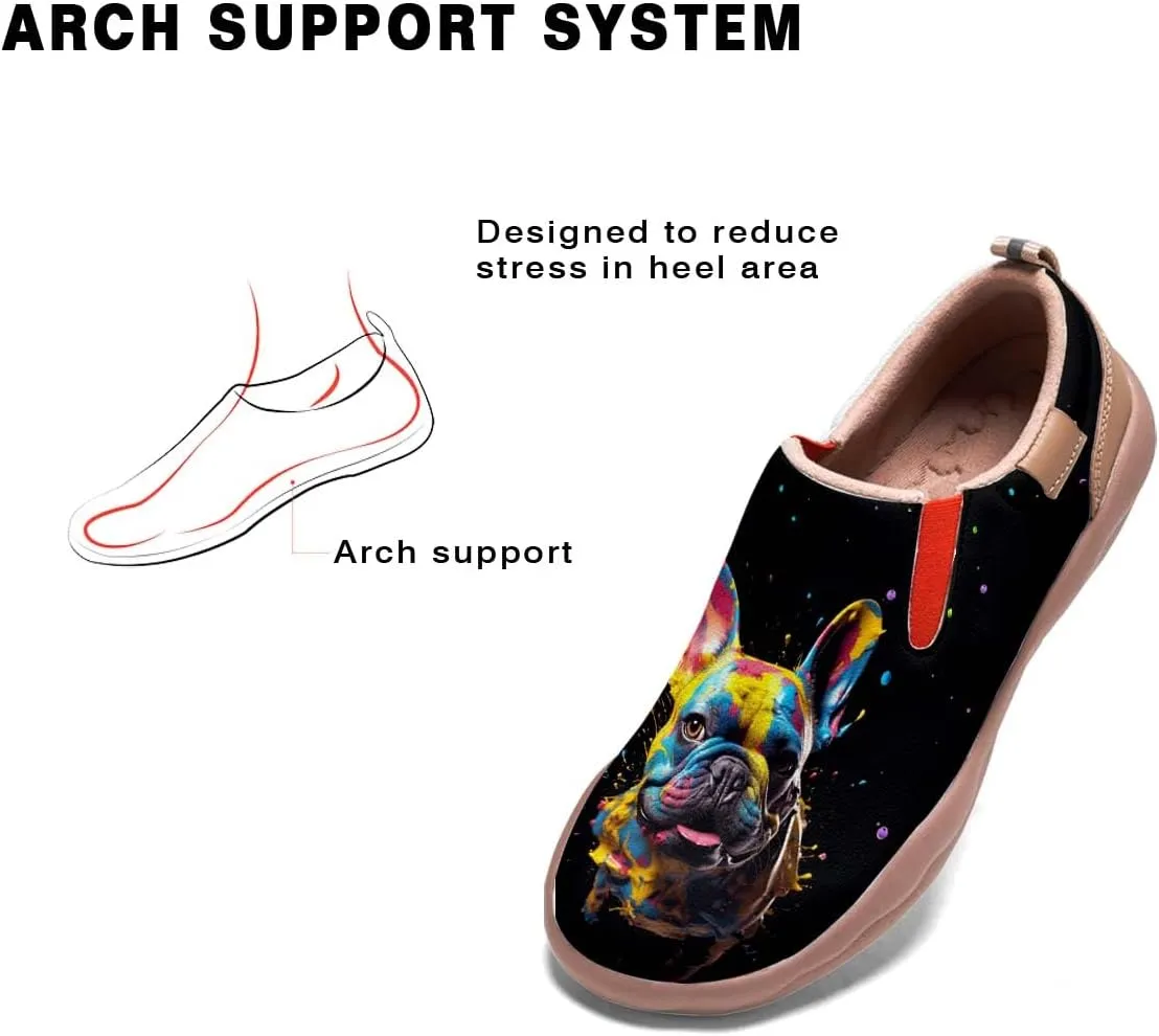 Onehorse Kids Slip On Sneakers Boy Girl Walking Casual Loafers Animal Splatter Art Painted Travel Holiday Shoes(Big Kid/Little Kid/Toddler)