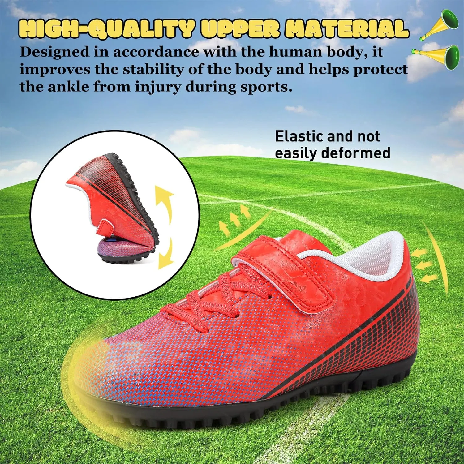 RDGO Boys Girls Soccer Cleats Indoor Soccer Shoes (Little Kid/Big Kid) TF