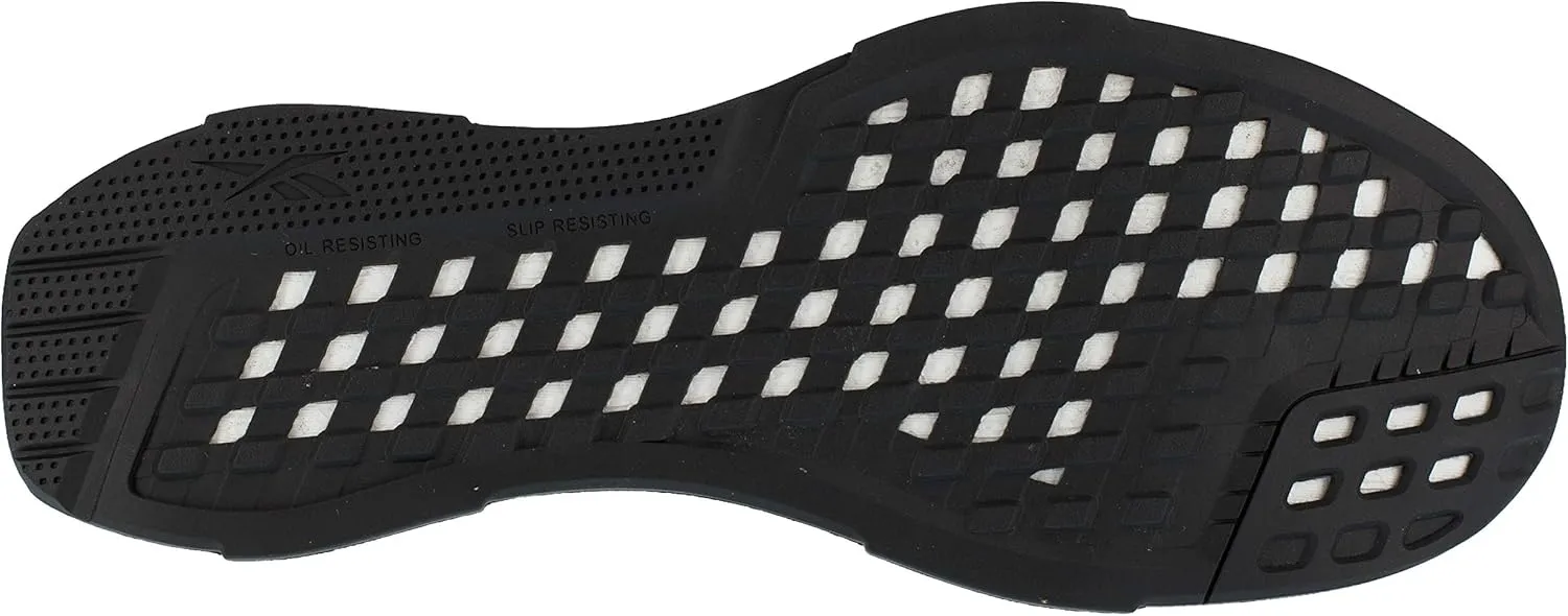 Reebok Women's Rb431 Fusion Flexweave Safety Composite Toe Athletic Work Shoe Black and Grey Industrial