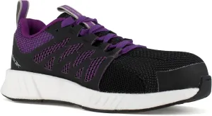 Reebok Women's Rb431 Fusion Flexweave Safety Composite Toe Athletic Work Shoe Black and Grey Industrial
