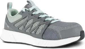 Reebok Women's Rb431 Fusion Flexweave Safety Composite Toe Athletic Work Shoe Black and Grey Industrial