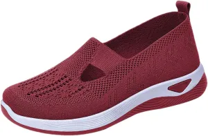 Running Shoes for Men Slip On Sneakers Women Arch Support Womens Loafers Wide Width Fashion Round Toe Womens Christmas Shoes Comfort Cute Casual Slip On Lightweight