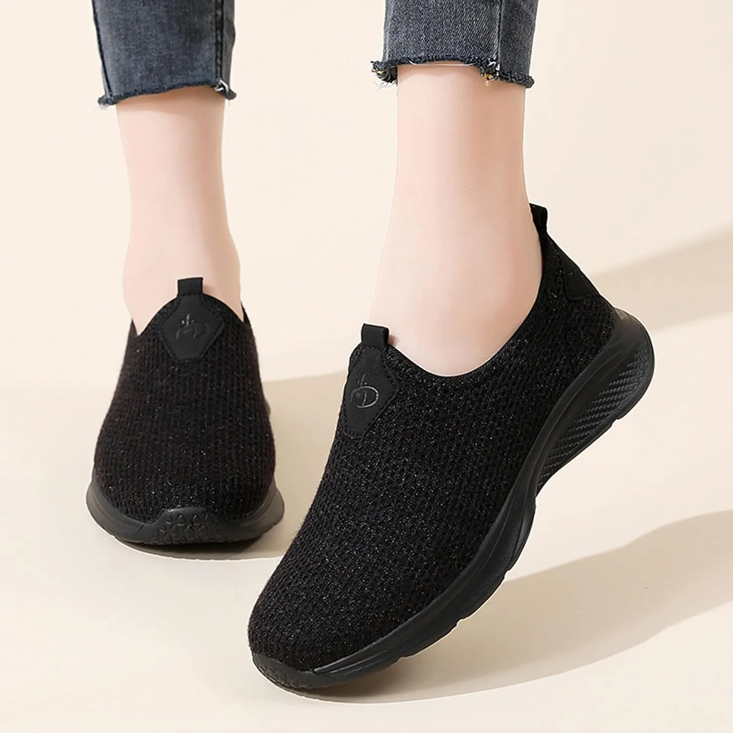 Running Shoes Womens Lightweight Sneakers for Women Womens Athletic Shoes Comfortable Dressy Slip on Mens Loafers Casual Slip On White Leather Sneakers for Women