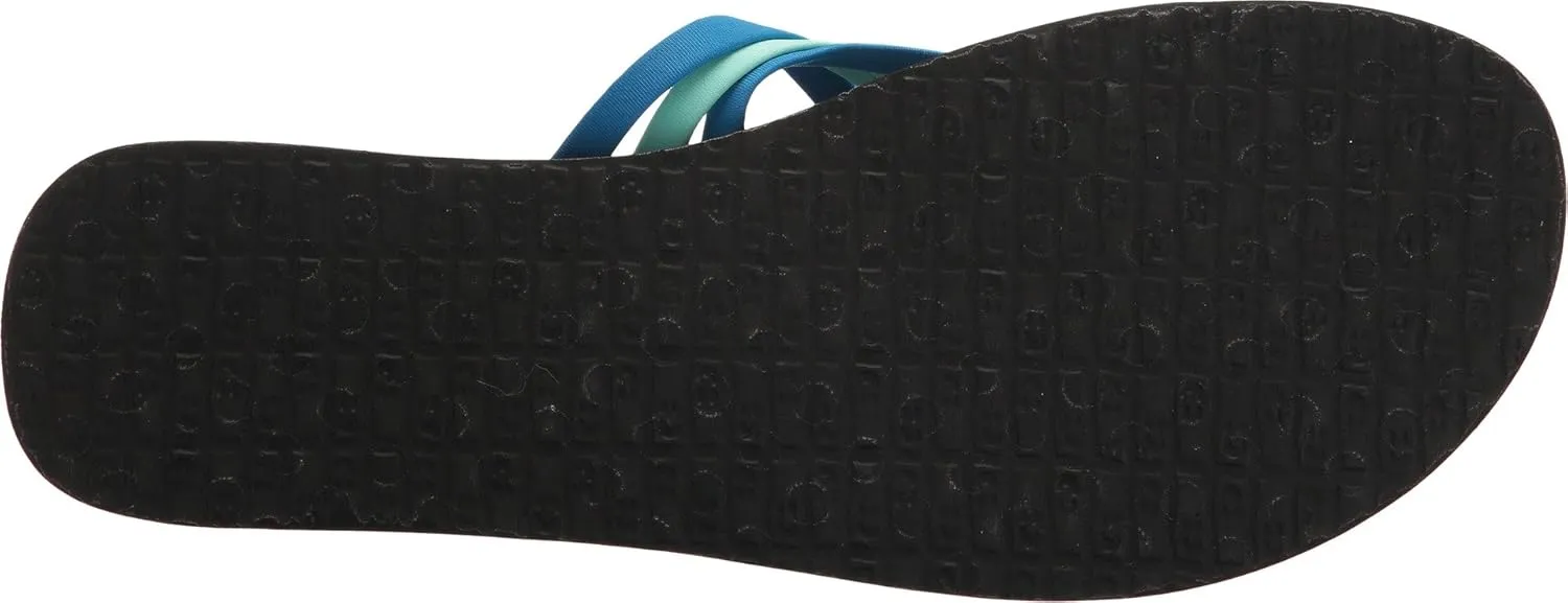 Sanuk Women's Yoga Salty | Flip Flops for Women | Yoga Sandals For Women | Memory Foam Footbed