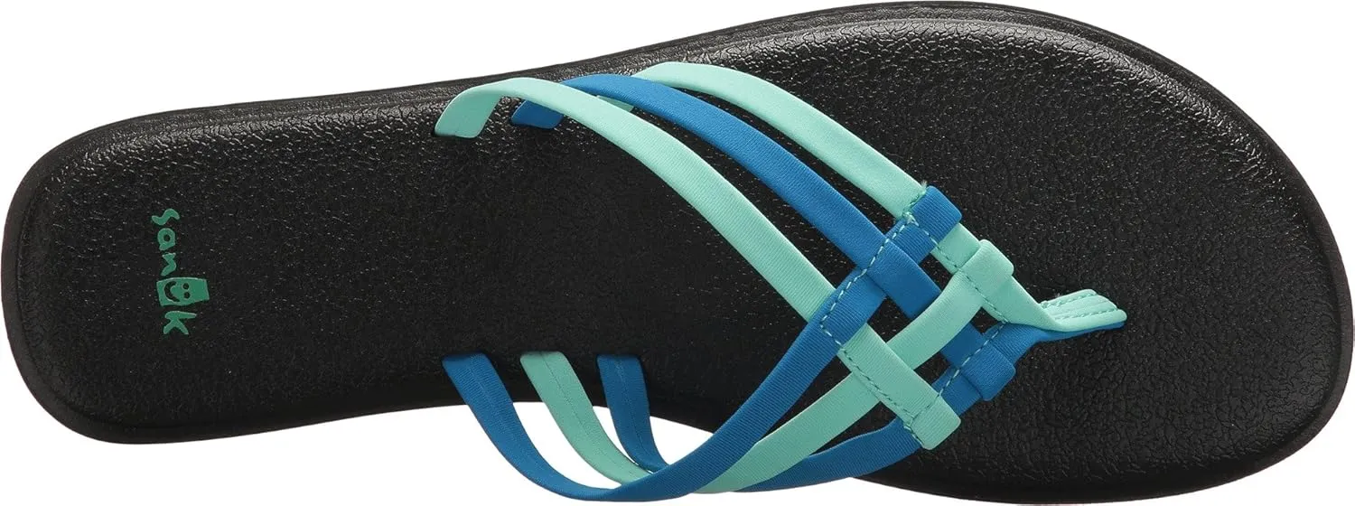 Sanuk Women's Yoga Salty | Flip Flops for Women | Yoga Sandals For Women | Memory Foam Footbed