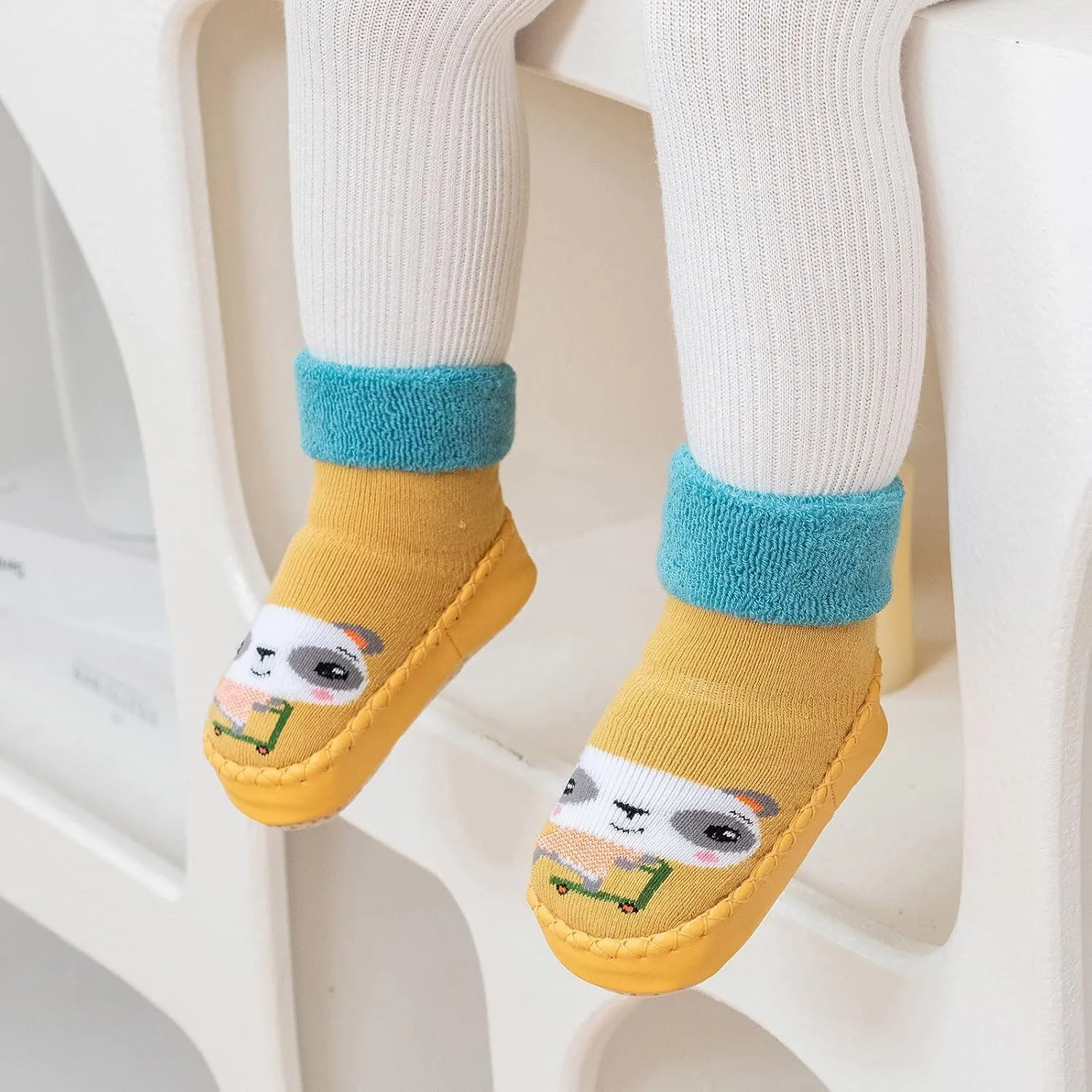 Shoes for Kids,Autumn Winter Children Toddler Shoes Flat Bottom Non Slip Socks Shoes Warm Cartoon Pattern Cute Shoes