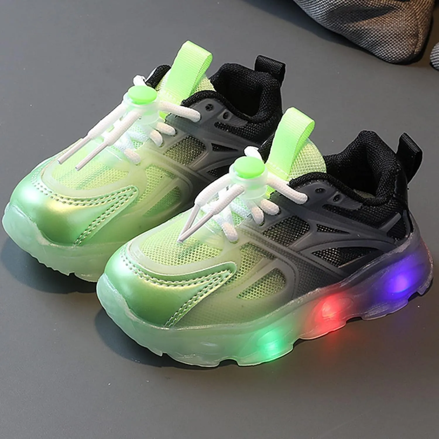 Sneakers for Girls Baby Boys Girls LED Light Sneakers Basketball Shoes Walking Mesh Luminous Sport Running Shoes