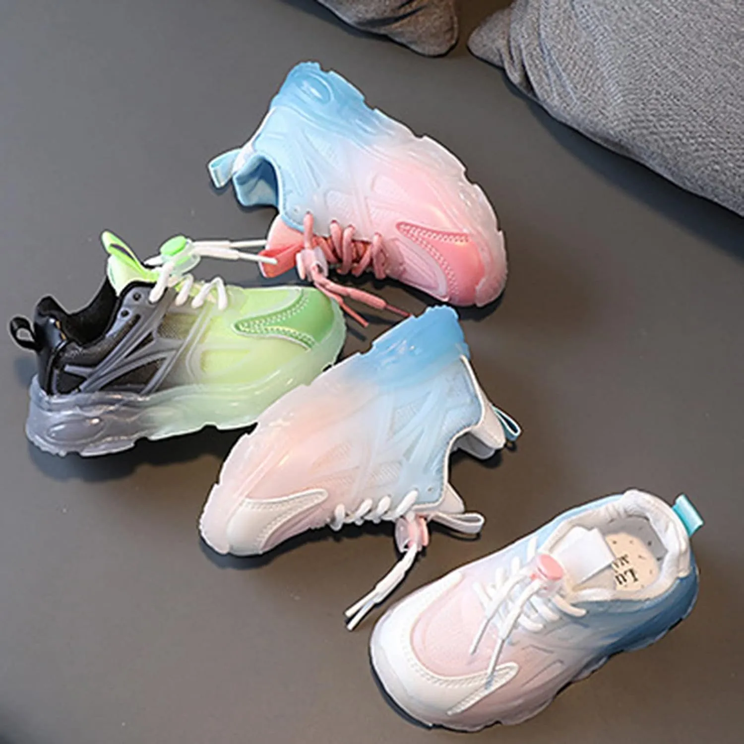 Sneakers for Girls Baby Boys Girls LED Light Sneakers Basketball Shoes Walking Mesh Luminous Sport Running Shoes
